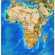 Basemap with marked sub-regions